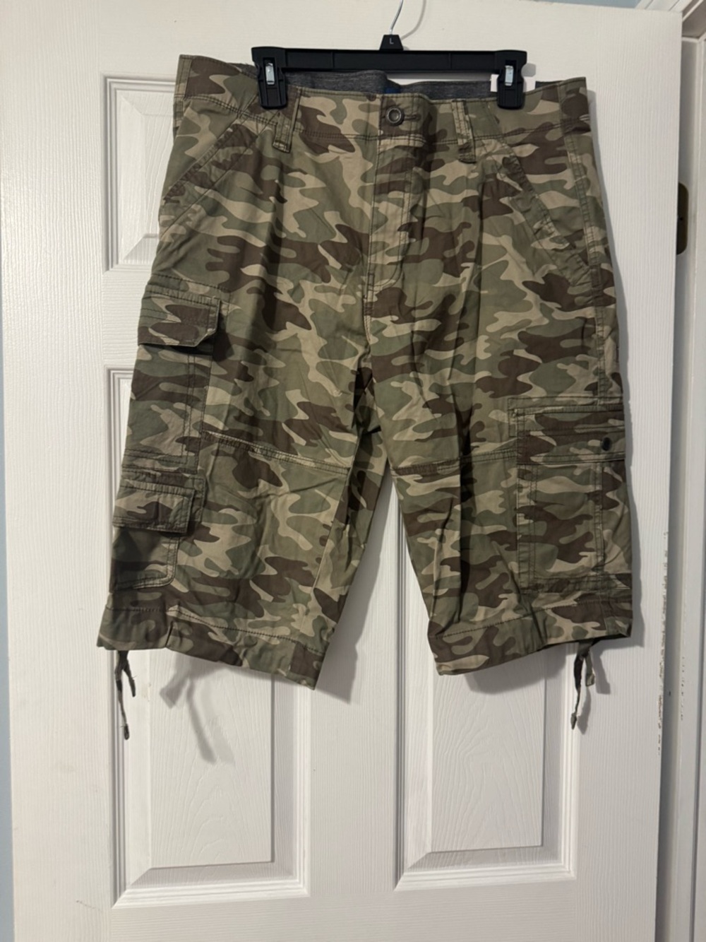 George Men's Camo Cargo Shorts - Olive & Brown